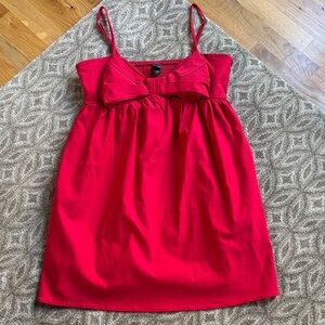 Wild Fable Vibrant Red Smocked Top with Bow